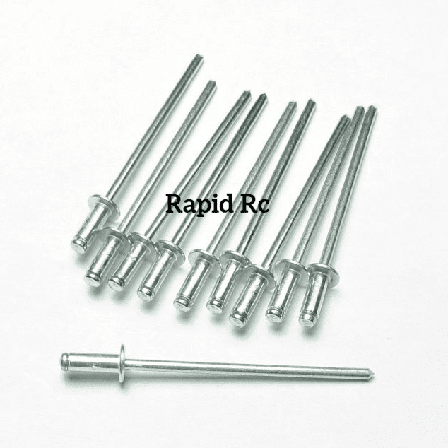 2 4 x 4mm Aluminium Rivets 100 Pcs