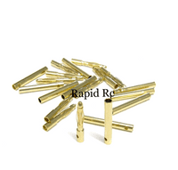 2mm Gold Connectors 10 pairs (20pc) Long