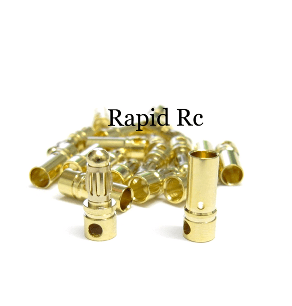 3.5mm Gold Connectors 10 PAIRS (20PC)