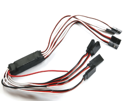 4-way HV Servo Direct Power Supply Connector W/BEC FE-DPC-4