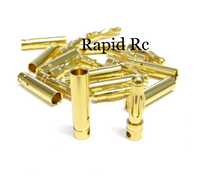 4mm Gold Connectors 10 pairs (20pc)