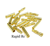 4mm Gold Connectors 10 pairs (20pc)