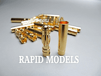 4mm Gold Connectors 10 pairs (20pc)