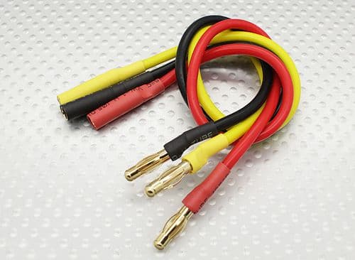 4mm Male/Female Bullet Brushless Motor Extension Lead 250mm