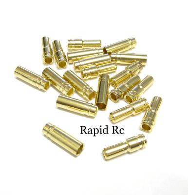 5.0mm Gold Connectors 10 pairs (20pc)