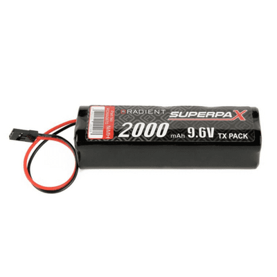 9.6V Transmitter Battery Pack NiMH 2000mAh AA Square, Tx, JR