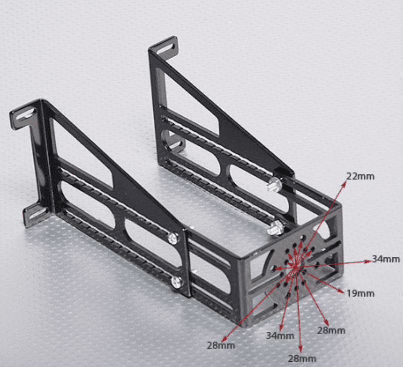 Alloy Composite Firewall Mount 110/45mm