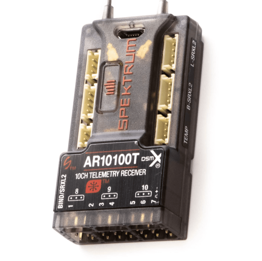 AR10100T DSMX 10-Channel Telemetry Receiver SPMAR10100T
