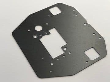 Banger Top Plate Standard Wheelbase for 1:12 Banger Racing GRP 1.6mm Black