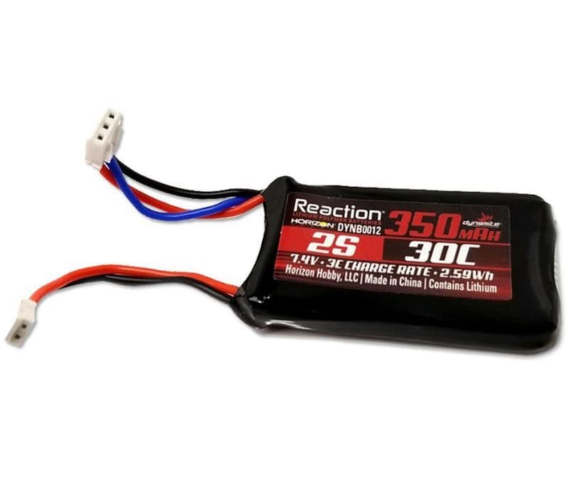 Battery 7 4v 350mAh 2s LiPo SCX24 O-DYNB0012