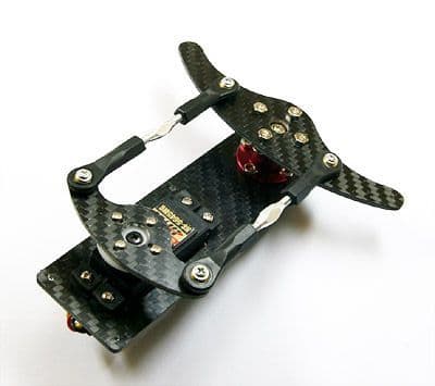 Carbon Fiber Rudder System for 20-50CC Airplanes