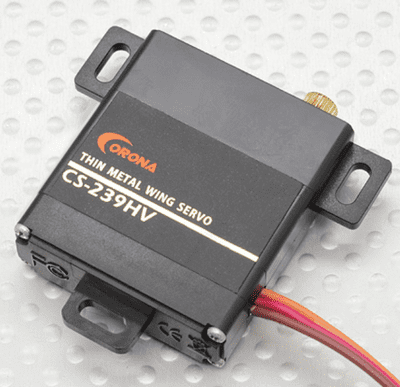 Corona CS-239HV Analog Slim Wing Servo (Metal Gear) 4.6kg / .13sec / 22g