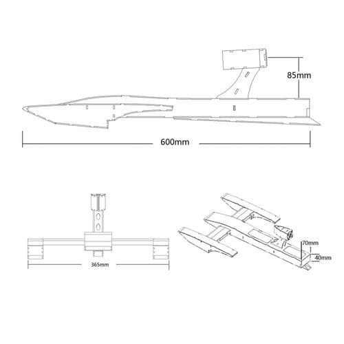 DANCING WINGS OUTRIGGER AIR BOAT KIT