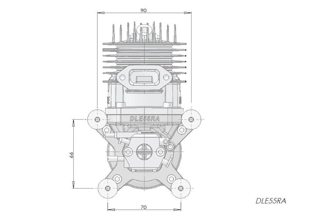 DLE-55RA Two-Stroke Petrol Engine