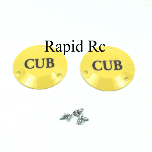 Dubro 1/3 Scale J-3 Cub Wheel Replacement Cub Caps (2 Pack) F-DB558CC