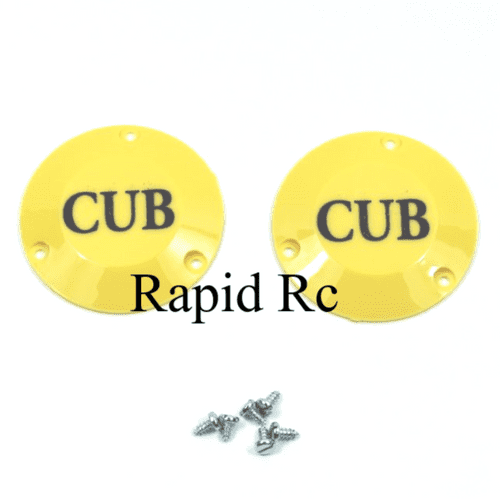 Dubro 1/4 Scale J-3 Cub Wheel Replacement Cub Caps (2 Pack) F-DB425CC