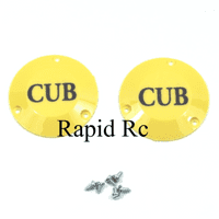 Dubro 1/5 Scale J-3 Cub Wheel Replacement Cub Caps (2 Pack) F-DB338CC
