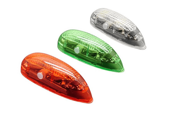 EASY LIGHT V2 Self Contained LED Flashing Light Set w/Battery (Red/Green/White)