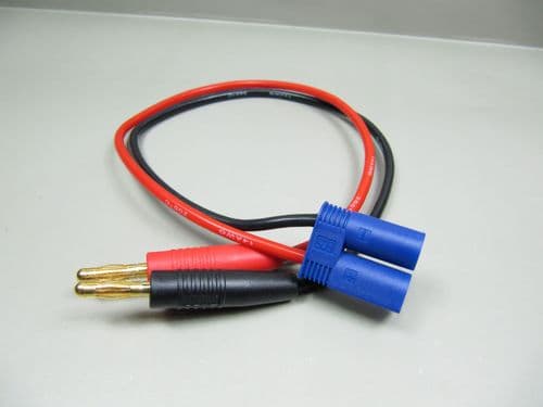 EC5 Charge Lead 14AWG w/4mm Banana Plugs