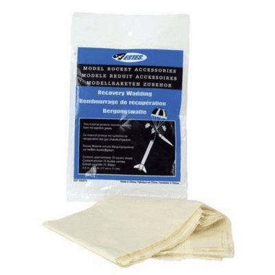Estes Recovery wadding - Flame resistant wadding protects your rocket recovery system