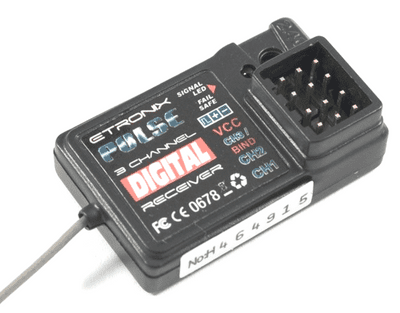ETRONIX PULSE GFSK 3CH 2.4GHZ RECEIVER (ET1060)