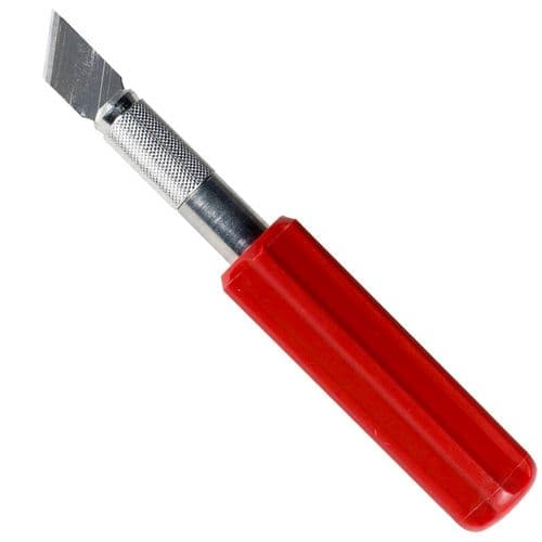 Excel K5 Knife & Heavy Duty Red Plastic Handle with Safety Cap EXL16005