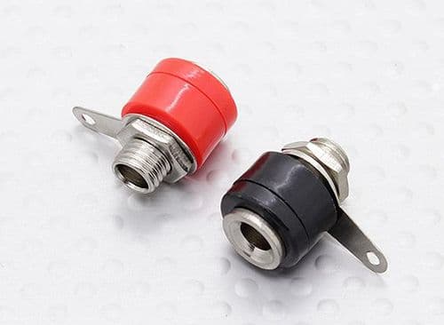 Female 4mm Banana Electrical Jack Pair