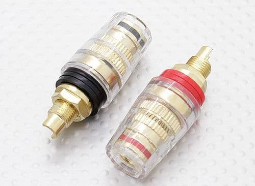 Female 4mm Heavy Duty Electrical Binding Posts 12-24v DC Short Length