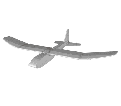 Flite Test Mighty Mini Tiny Trainer Speed Build Electric Airplane Kit (940mm) Maker Foam