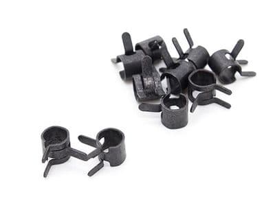 Fuel Line Retaining Clips 6mm Black 5pcs