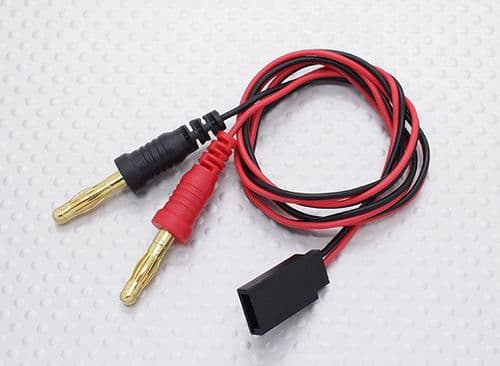 Futaba Plug to Banana Plug Charge Lead Adapter