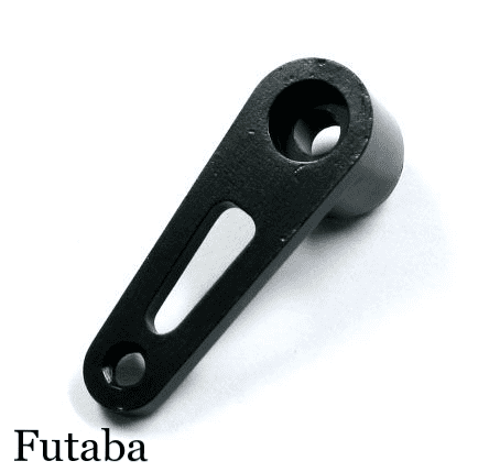 Futaba Standard 25T Aluminum Single Side Throttle Arm - Black