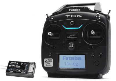 Futaba T6K 8-Channel Air Radio with R3008SB Rx, Mode 2
