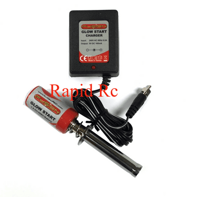 Glowstart (1800mAH 1.2V NiMH) + UK Charger