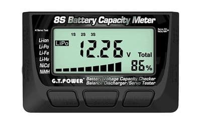 GT Power 8S Battery Capacity Meter ( Battery Voltage Capacity Checker  Balance Discharger