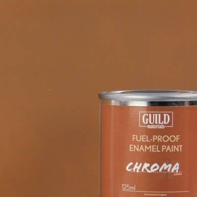Guild Materials Chroma Matt Dark Earth  Enamel Fuel-Proof Paint (125ml Tin) GLDCHR6314