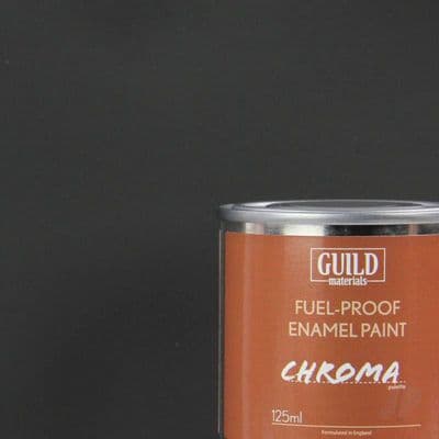Guild Materials Matt Black Enamel Fuel-Proof Paint  (125ml Tin) GLDCHR6303