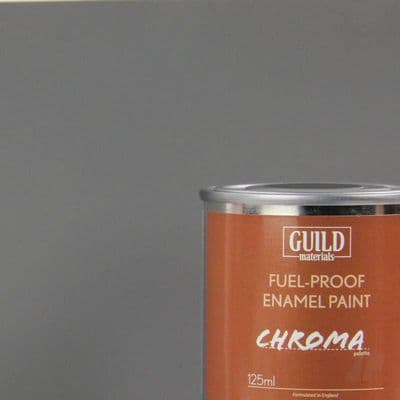 Guild Materials Matt Dark Grey Enamel Fuel-Proof Paint (125ml Tin) GLDCHR6311