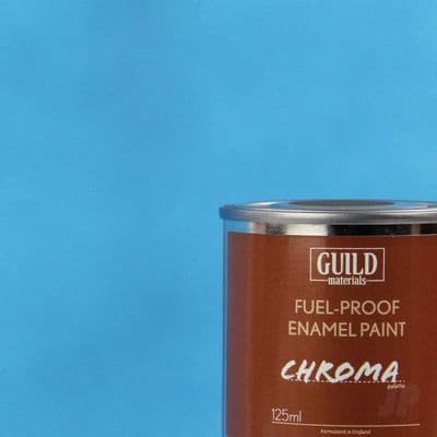 Guild Materials Matt Light Blue Enamel Fuel-Proof Paint (125ml Tin) GLDCHR6305