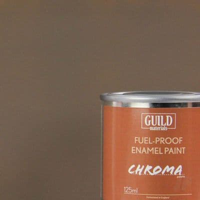 Guild Materials Matt PC10 Dirty Brown Enamel Fuel-Proof Paint (125ml Tin) GLDCHR6316