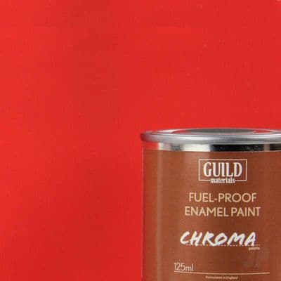 Guild Materials Matt Red Enamel Fuel-Proof Paint (125ml Tin) GLDCHR6301