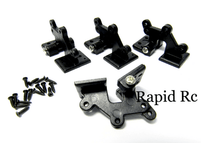 Hatch type hinge ( 4pcs ) Black