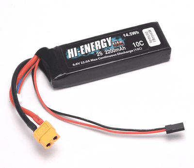 Hi-Energy 2S 2200mAh 10C XT60 Uni	O-HE2SFE220010C-RAD