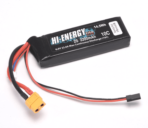 Hi-Energy 2S 2200mAh 10C XT60 Uni O-HE2SFE220010C-RAD