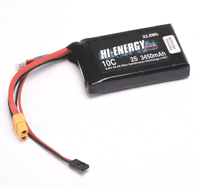Hi-Energy 2S 3450mAh 10C XT60 Uni	O-HE2SFE345010C-RAD	