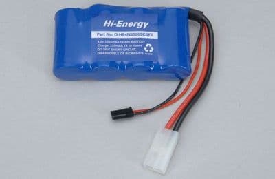 Hi-Energy 4.8v 3300mAh Ni-MH Rx Pk O-HE4N3300SCSFT