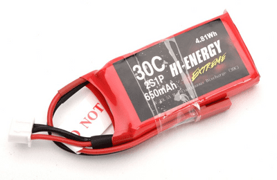 Hi-Energy Extreme 2S 650mAh 30C LiPo	O-HE2S1P065030A	