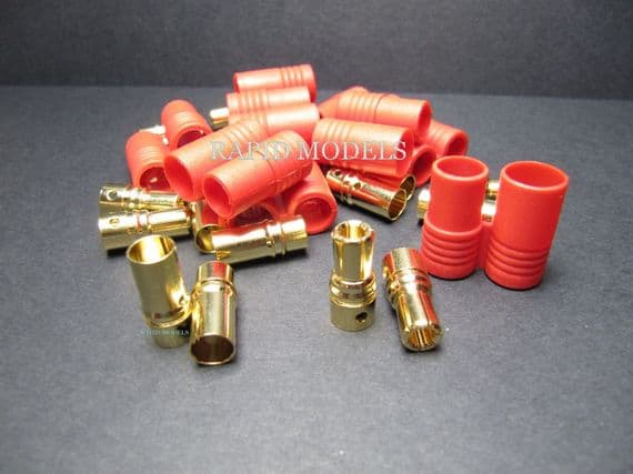 HXT 6mm Gold Connector w/ Protector (10pcs/set)