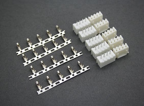JST-XH (3S) 4 Pin Balancer Connectors Male/Female (5 pairs)