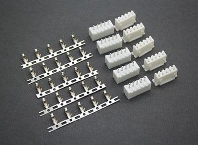 JST-XH (4S) 5 Pin Balancer Connectors Male/Female (5 pairs)